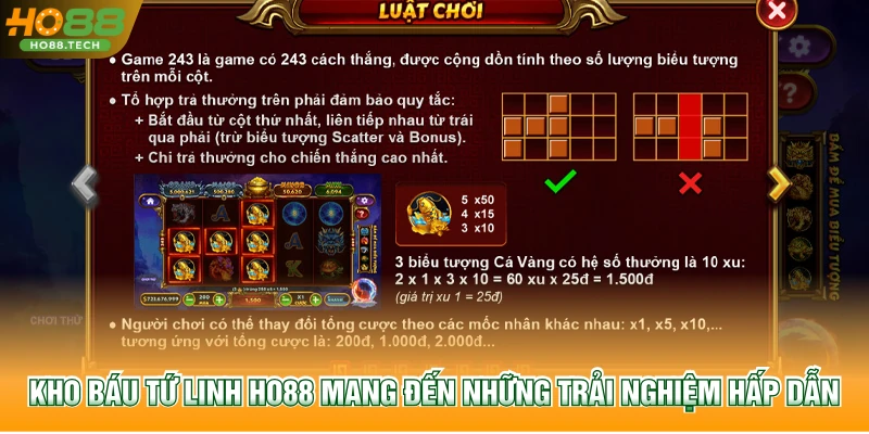 Kho báu Tứ Linh HO88 mang đến những trải nghiệm hấp dẫn